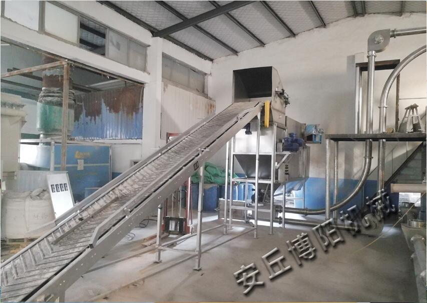 硫磺粉用自動拆包機拆完如何處理？