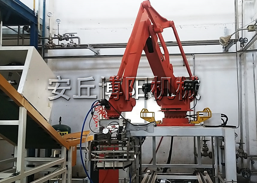 50kg尿素自動(dòng)拆包機(jī)器人的作業(yè)進(jìn)程是什么？