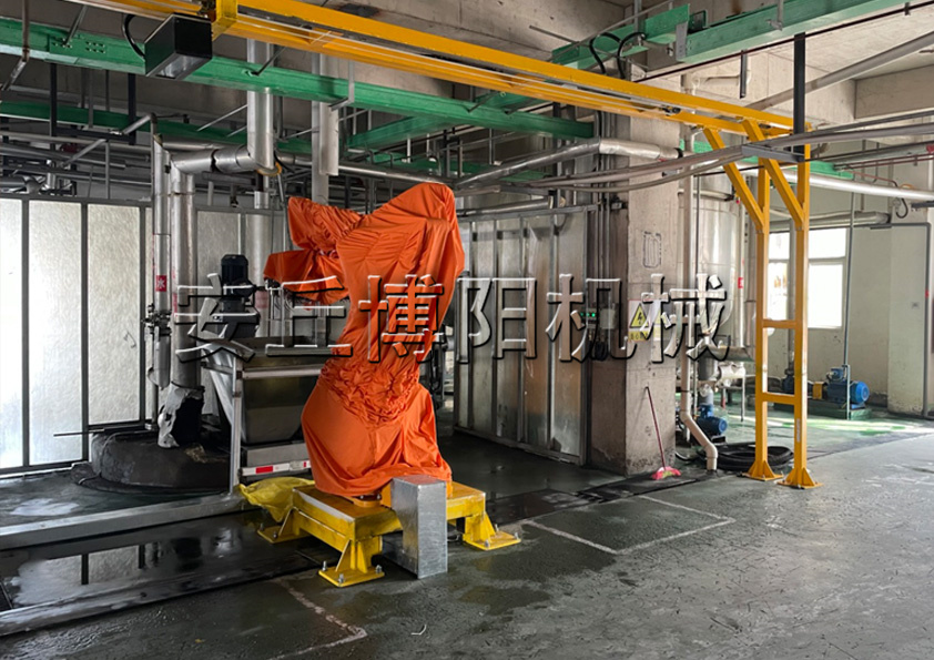 橡膠粉自動拆包機器人工作流程 粉料全自動拆包機械手的優(yōu)勢